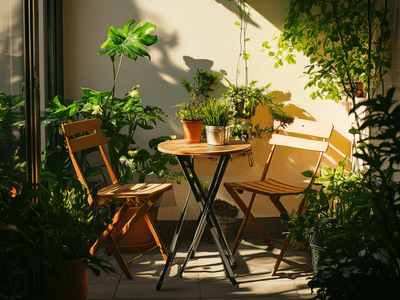 Terrassenmöbel für kleine Balkone: Platzsparend und gemütlich